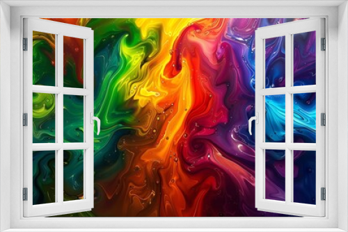 Spectrum of colors in rhythmic harmony, painting the canvas with its melodic vibrancy in a captivating HD image.