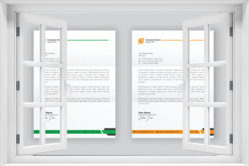 business corporate letterhead design template	