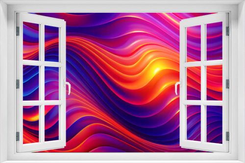 rendering of abstract wavy lines background colorful texture.