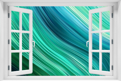 A colorful abstract background with rounded lines in shades of green and turquoise, creating a vibrant and refreshing design. The lines twist and merge, forming a dynamic and captivating pattern.