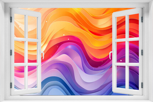 Colorful abstract wave pattern with vibrant gradients and smooth flowing lines.