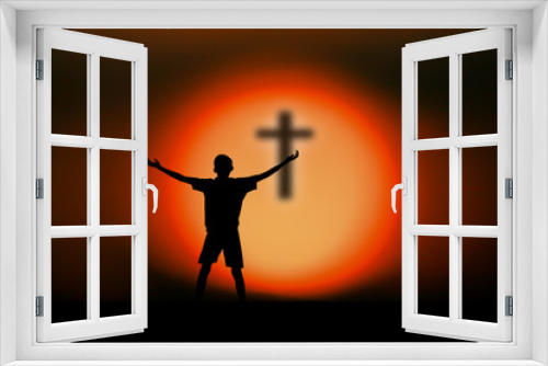 Fototapeta Naklejka Na Ścianę Okno 3D - praying