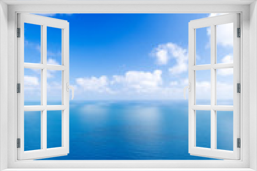 Fototapeta Naklejka Na Ścianę Okno 3D - Horizon over blue sea