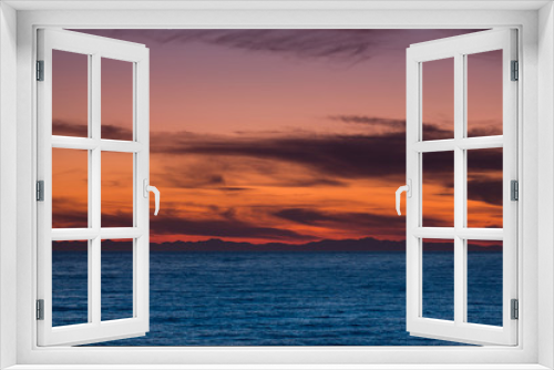 Fototapeta Naklejka Na Ścianę Okno 3D - Sunset in the Bay of Alanya