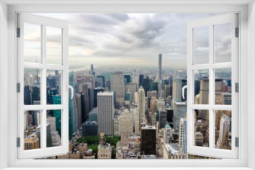Fototapeta Naklejka Na Ścianę Okno 3D - New York city, United States. Panoramic view of Manhattan skylin