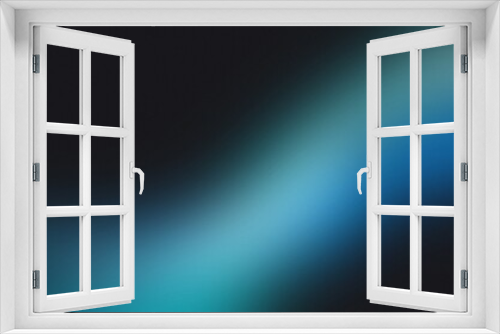 Fototapeta Naklejka Na Ścianę Okno 3D - Dark blue grainy gradient textured smooth modern background