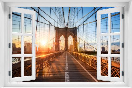 Fototapeta Naklejka Na Ścianę Okno 3D - Brooklyn Bridge in New York City USA