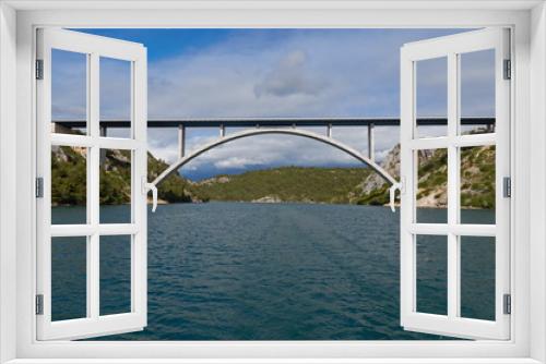 Fototapeta Naklejka Na Ścianę Okno 3D - Croatia. Krka bridge