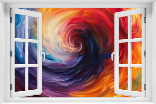 Abstract whirlwind of color. A mesmerizing digital artwork featuring a swirling vortex of vibrant hues. Download this captivating image for your projects or enjoy its artistic beauty.