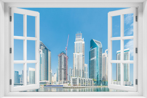 Dubai - AUGUST 9, 2014: Dubai Marina district on August 9 in UAE