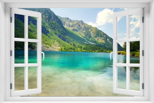 Fototapeta Naklejka Na Ścianę Okno 3D - Aviolo lake, Valcamonica, Brescia