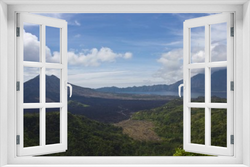 Fototapeta Naklejka Na Ścianę Okno 3D - Mount Batur volcano landscape, Indonesia