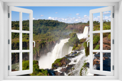 Fototapeta Naklejka Na Ścianę Okno 3D - Cataratas (Wasserfälle) del Iguazú, Argentinien