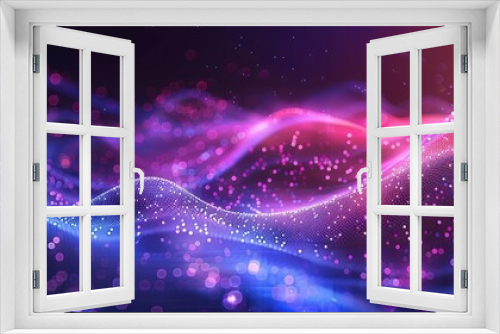 Abstract Digital Art with Purple and Pink Lights