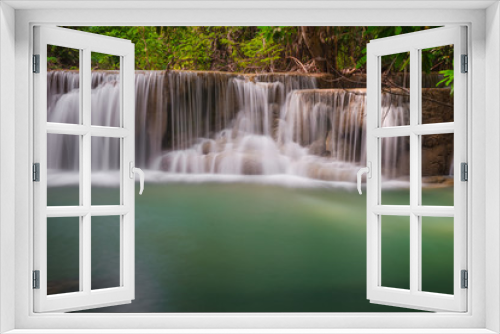 Fototapeta Naklejka Na Ścianę Okno 3D - Huay Mae Khamin waterfall
