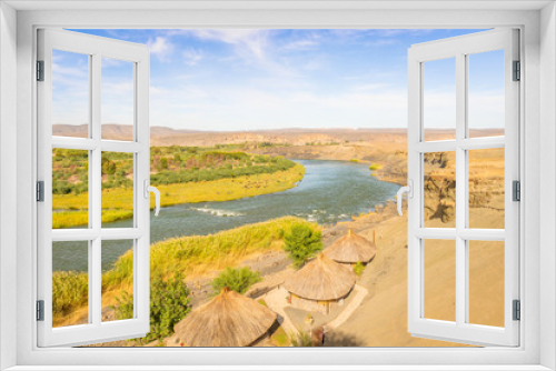 Fototapeta Naklejka Na Ścianę Okno 3D - Orange River Namibia and South Africa border