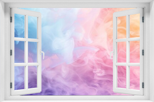 Smoke on a colorful abstract background