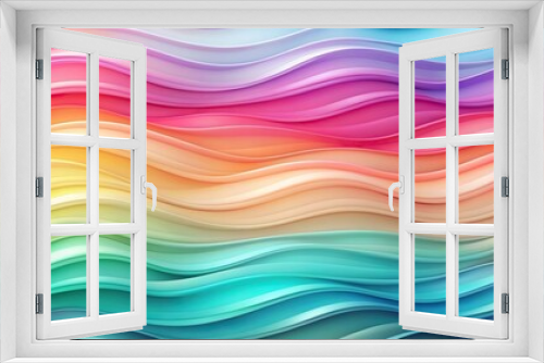 Vibrant Abstract Gradient Waves in Soft Pastel Colors, Pastel, Gradient, Vibrant, Waves