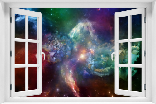 Fototapeta Naklejka Na Ścianę Okno 3D - Glow of Dream Space