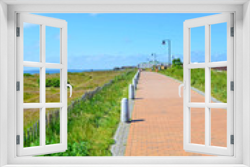 Fototapeta Naklejka Na Ścianę Okno 3D - Sylt-List, Oststrand Promenade