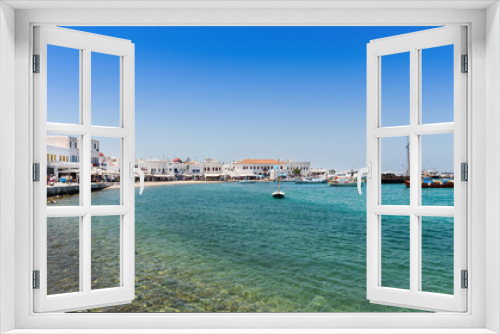 Fototapeta Naklejka Na Ścianę Okno 3D - Old Town Harbor, Mykonos Island Greece
