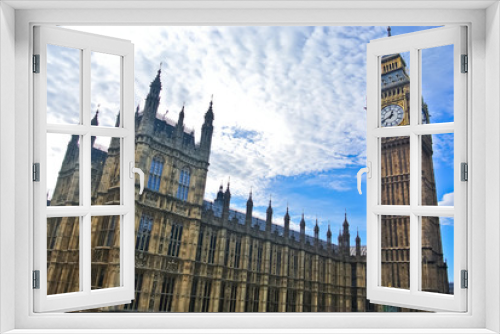 Fototapeta Naklejka Na Ścianę Okno 3D - View of Houses of Parliament in London