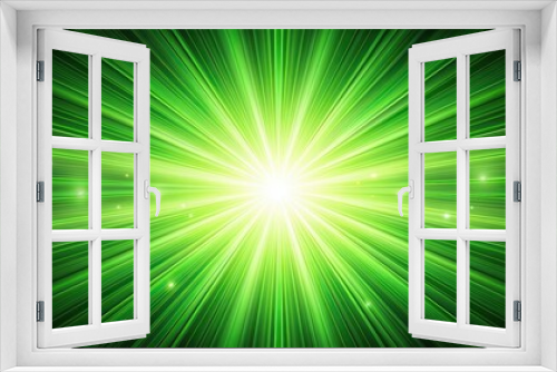 Green rays of light shining on a background, green, rays, light,background, abstract, beam, vibrant, glow, radiance
