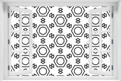 Black and white seamless abstract pattern. Background and backdrop. Grayscale ornamental design.