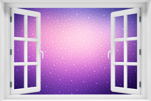 Fototapeta Naklejka Na Ścianę Okno 3D - Glittering bokeh on purple airy background. Magical festive illustration.