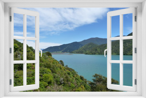 Fototapeta Naklejka Na Ścianę Okno 3D - Natur und Landschaft bei einer Wanderung in der Wildnis Neuseelands (Südinsel)