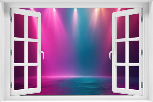 Modern Dance Stage Light Background with Dynamic Color Washes