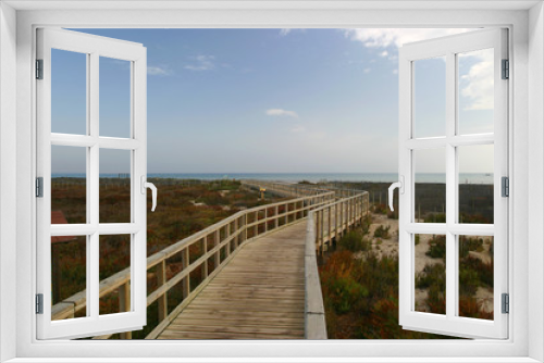 Fototapeta Naklejka Na Ścianę Okno 3D - footbridge