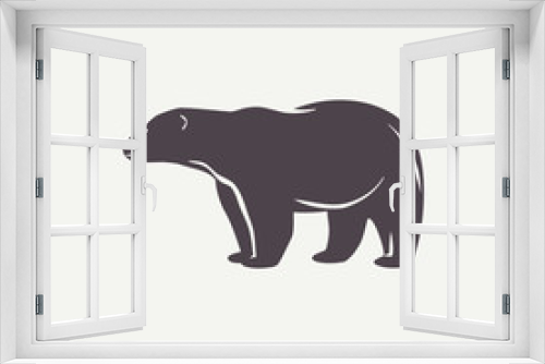 Fototapeta Naklejka Na Ścianę Okno 3D - Polar bear symbol