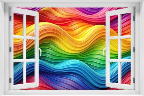 Colorful abstract background featuring vibrant waves of different colors, abstract, background, colorful, waves, vibrant