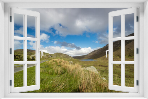 Fototapeta Naklejka Na Ścianę Okno 3D - Road to An Port with a lake in the background. Landscape. Donegal. Ireland