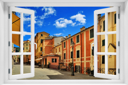 Fototapeta Naklejka Na Ścianę Okno 3D - italian old city street