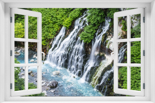 Fototapeta Naklejka Na Ścianę Okno 3D - 白髭の滝