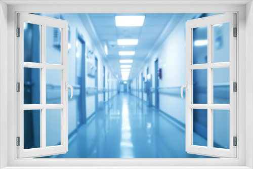 Blurred Hospital Corridor