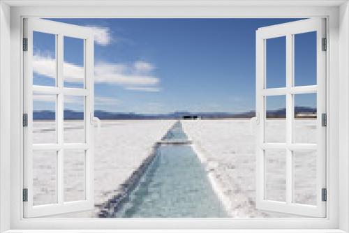 Fototapeta Naklejka Na Ścianę Okno 3D - Salt desert in the Jujuy Province, Argentina