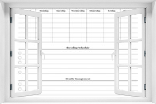 Versatile Generic Planning Pages and Planner Sheets Design Template for daily, weekly, and monthly organization for organizing daily routines and personal goals
