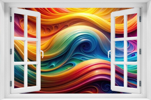 Abstract background of colorful swirling liquid waves, liquid, abstract, background, swirls, multicolor, vibrant, design, pattern