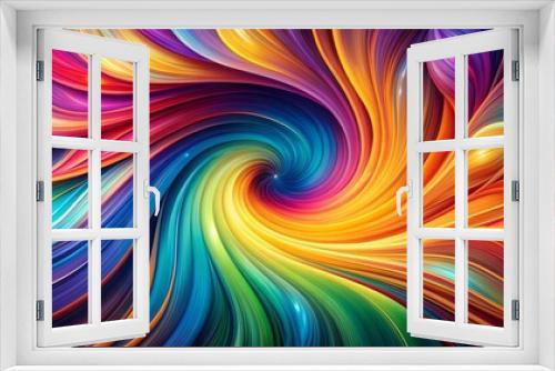 Vibrant colorful abstract background with swirling shapes and lines, perfect for eye-catching titles and dramatic introductions in presentations.