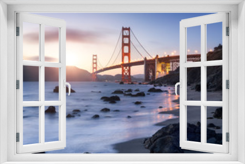 Fototapeta Naklejka Na Ścianę Okno 3D - Golden Gate bridge in San Francisco Kalifornien