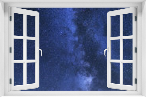 Fototapeta Naklejka Na Ścianę Okno 3D - The Milky Way stars night landscape