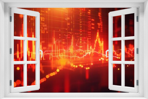 A visual representation of financial data showcasing market trends and analysis of stock performance