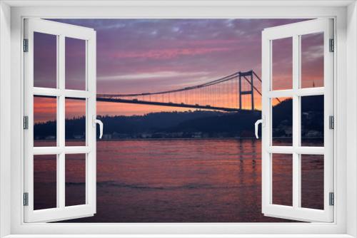 Fototapeta Naklejka Na Ścianę Okno 3D - Fatih Sultan Mehmet Bridge