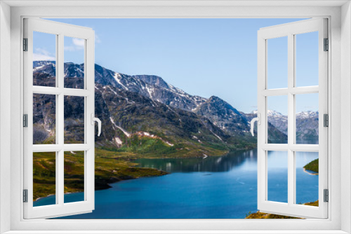 Fototapeta Naklejka Na Ścianę Okno 3D - jezioro górskie Gjende,  Jotunheimen, Norwegia