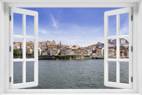 View of Ribeira historical quarter, on the margin Douro river