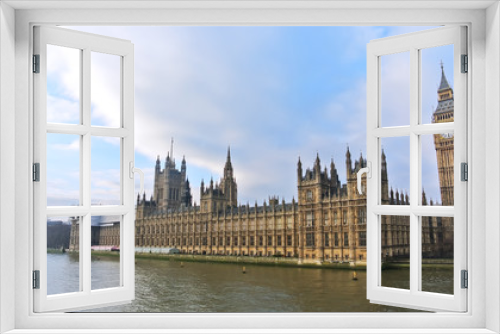 View of Houses of Parliament in London