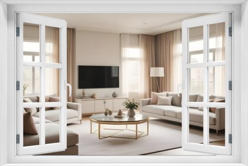 Photo interior modern design room 3d illustration